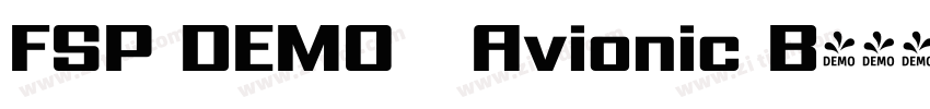 FSP DEMO   Avionic B字体转换